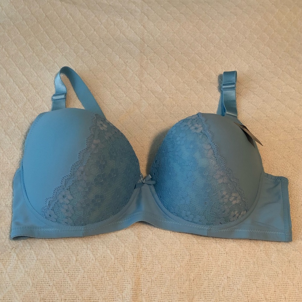 Rich Powder Blue Sexy Bra 44DD